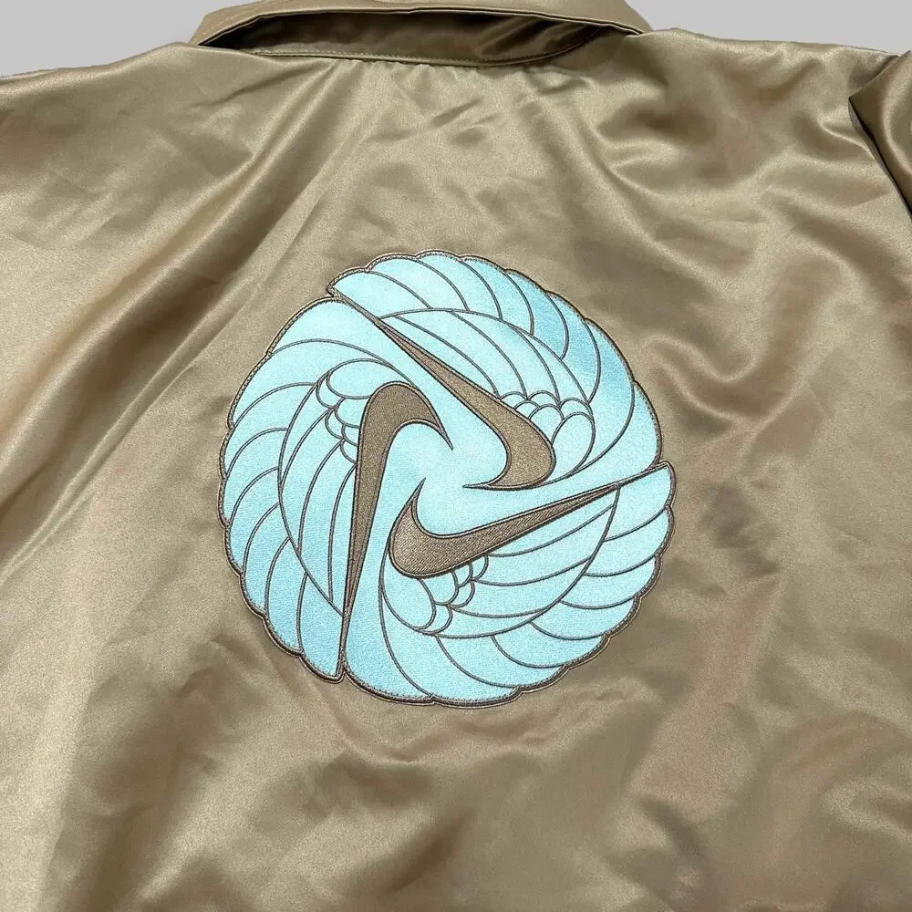 Nike Women’s Long Utility Coat - Oversized Fit, Taupe Green - Size Small - Picture 6 of 8